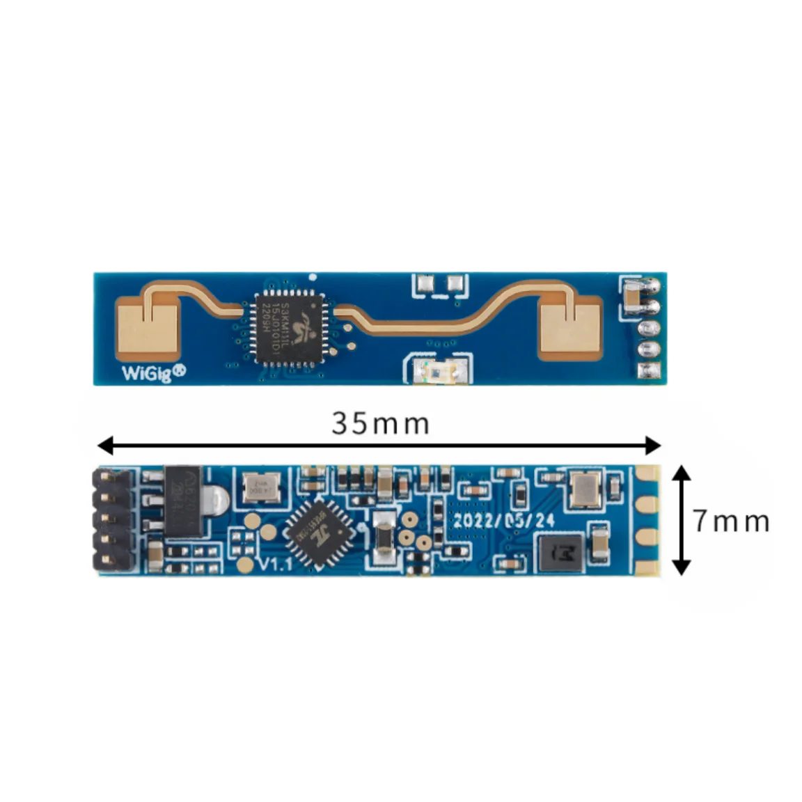 ミニHLK-LD2410B高感度24g人間の存在レーダーハートビート検出センサーモジュールld2410b HLK-LD2410B-P 24ghz