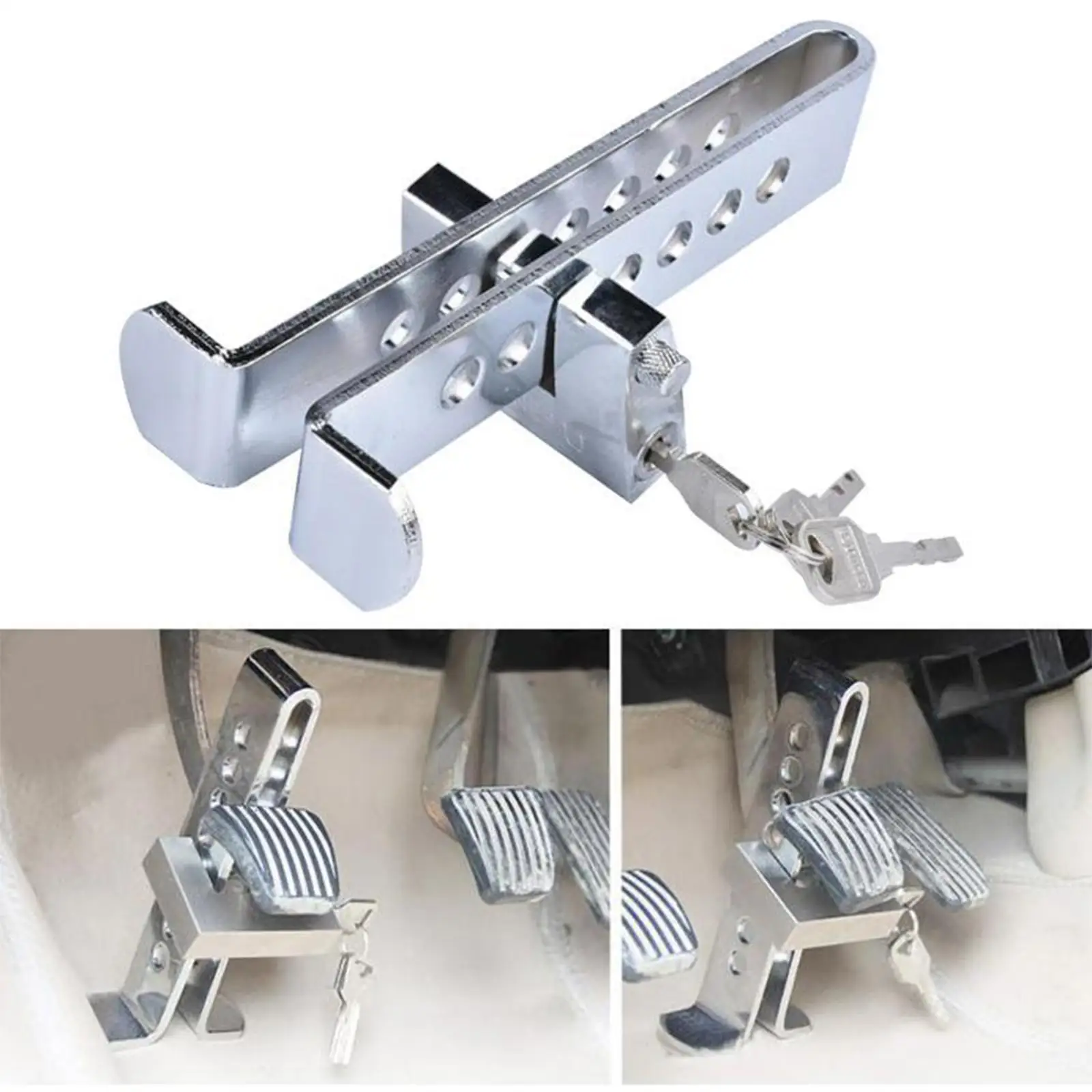 

Auto Brake Clutch Lock Universal Pedal Lock Auto Brake Pedal Lock Adjustable Car