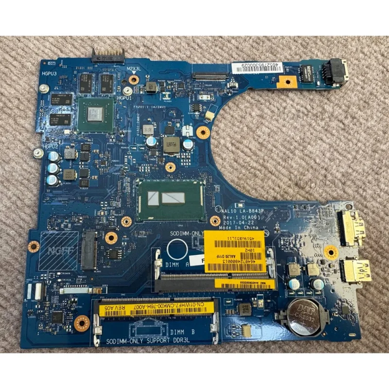 W 01WHF7 Para Dell Inspiron 5558 5458 5758 i5-5200U 920M 2G Placa-mãe LA-B843P