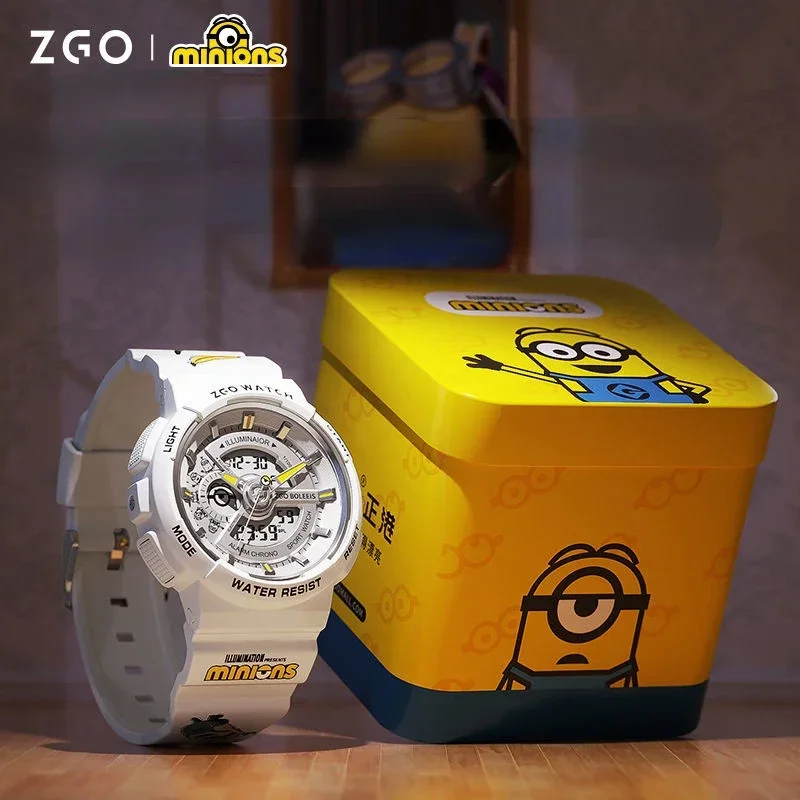 ZGO Original Little Yellow Person Electronic Watch Student Multi Functional Sports Waterproof