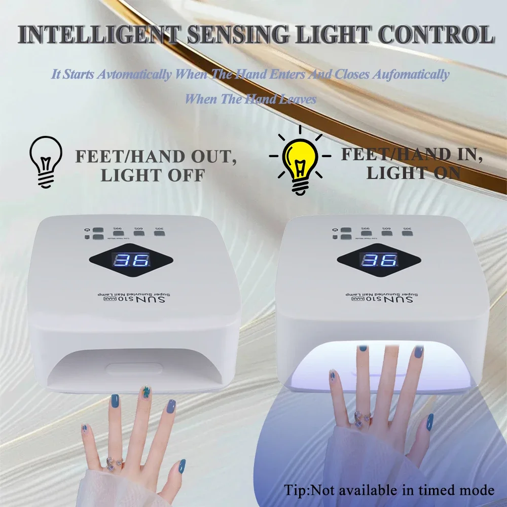 Novo recarregável uv led lâmpada de unhas secador com display inteligente lâmpada de secagem de unhas para todos os gel polonês profissional equipamentos de unhas