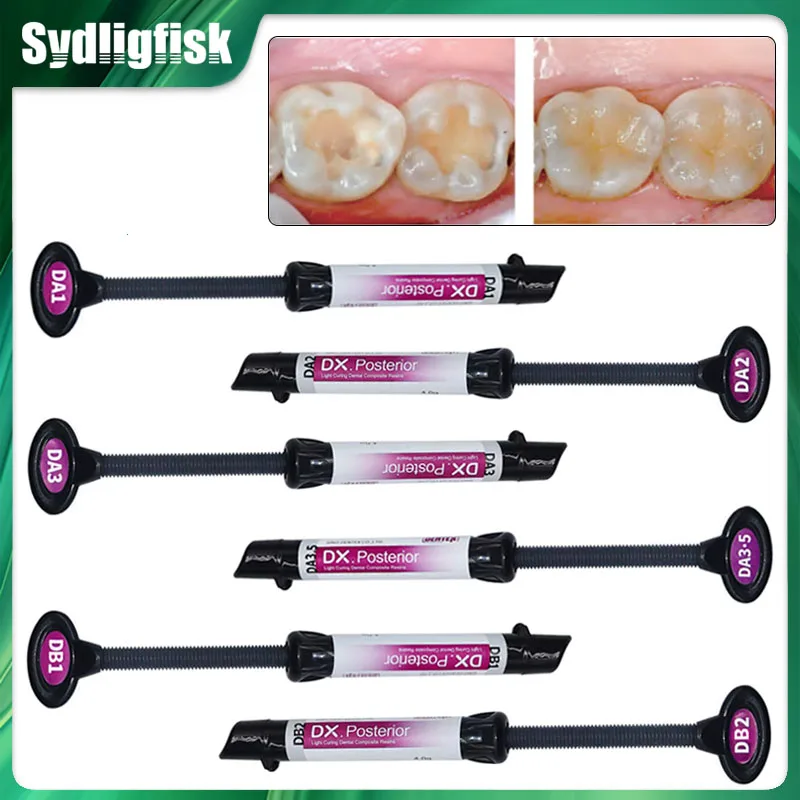 

Светоотверждаемая стоматологическая композитная смола Dentin, эстетическое наполнение, наногибридная смола, заднее восстановление зубов, материалы для стоматолога