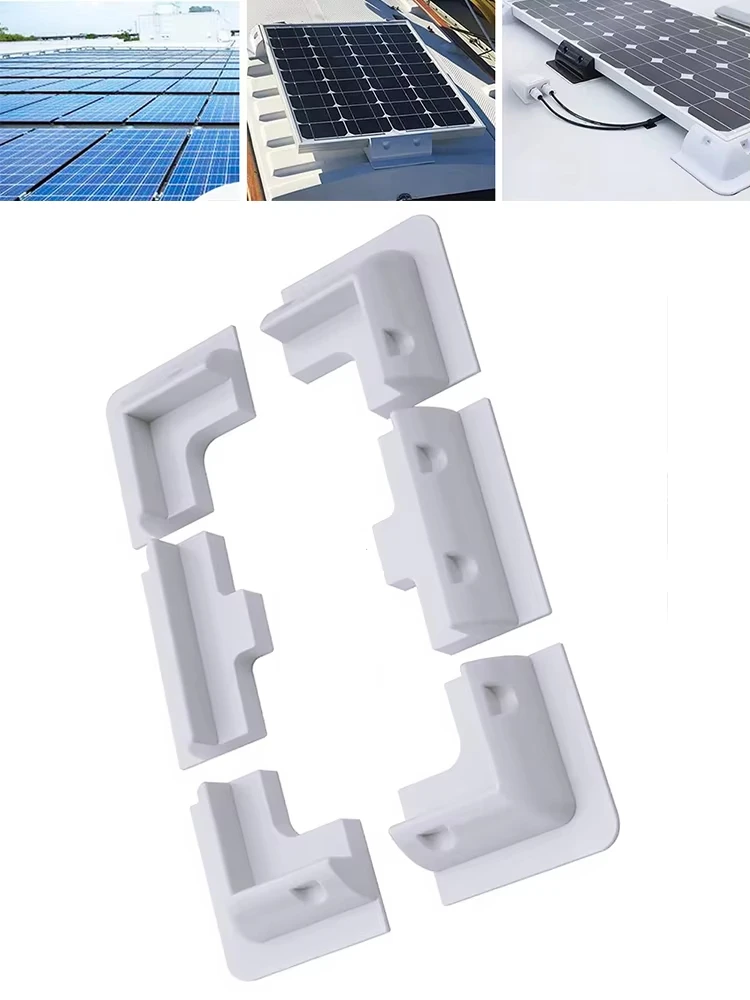 Solar Panel Montage Halterung Ecke Set ABS Caravan Solar Panel Montage Halterung kits Panel Befestigungs Halterungen UV schutz