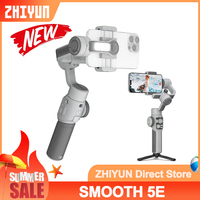 ZHIYUN SMOOTH 5E 3-Axis Smartphone Stabilizer Selfie Stick Ultra-Wide Angle AI Tracking Watch Remote Gesture Control Gimbal