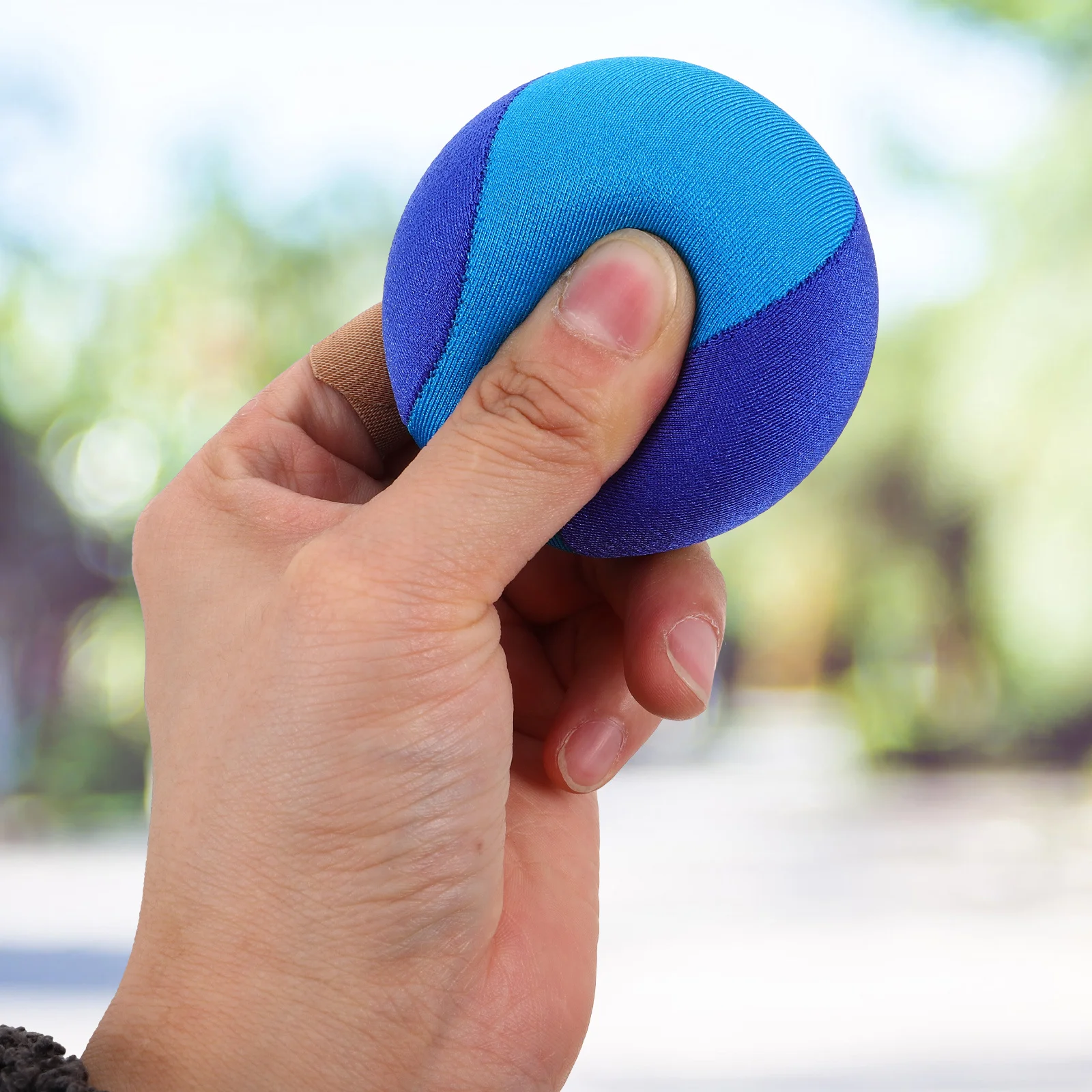 

Mini Fabric Covered Hand Exercise Ball Soft Grip Strength Trainer Portable Finger Therapy Tool for Rehabilitation Finger