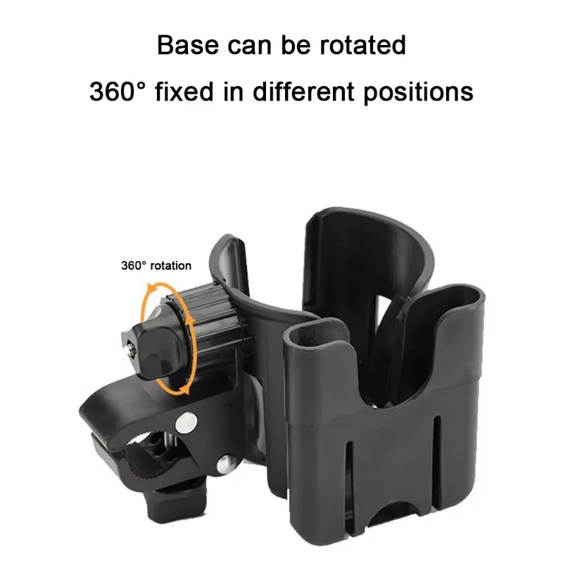 Phone Cup Holder for Baby Carriage 360 Rotate Coffee Milk Water Bottle Support Adjustable Baby Pram Stroller Accessories