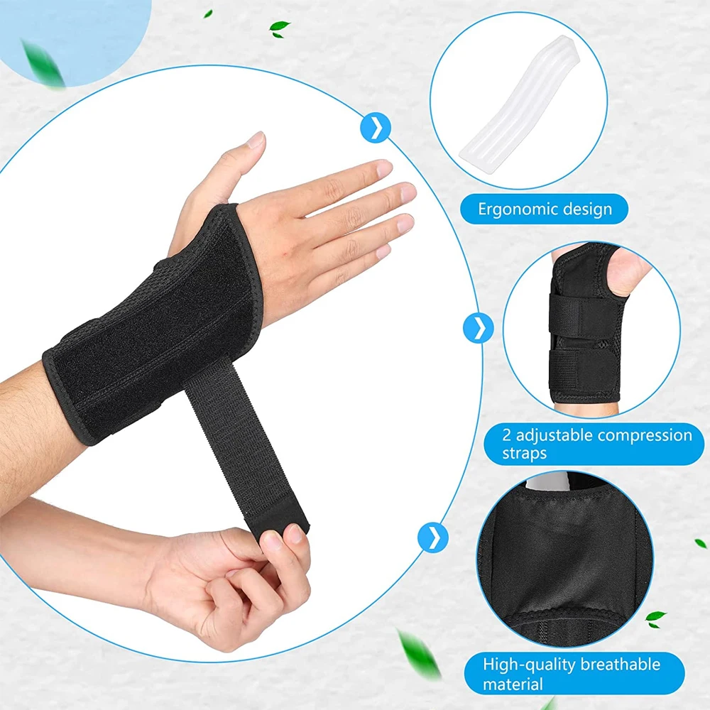 1Pcs Carpal Tunnel Wrist Brace Adjustable Wrist Support Brace Wrist Compression Wrap for Arthritis Tendinitis Pain Relief