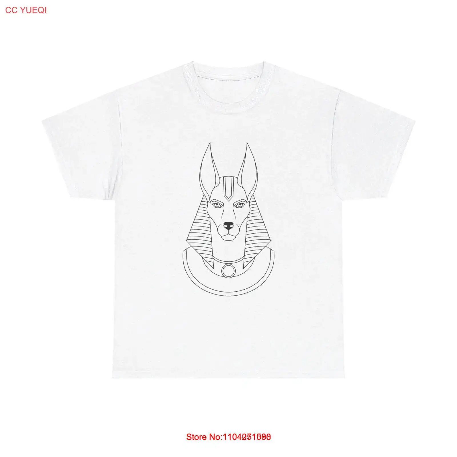 Egyptian God Anubis T-Shirt - egypt religion dog history portrait unisex tee