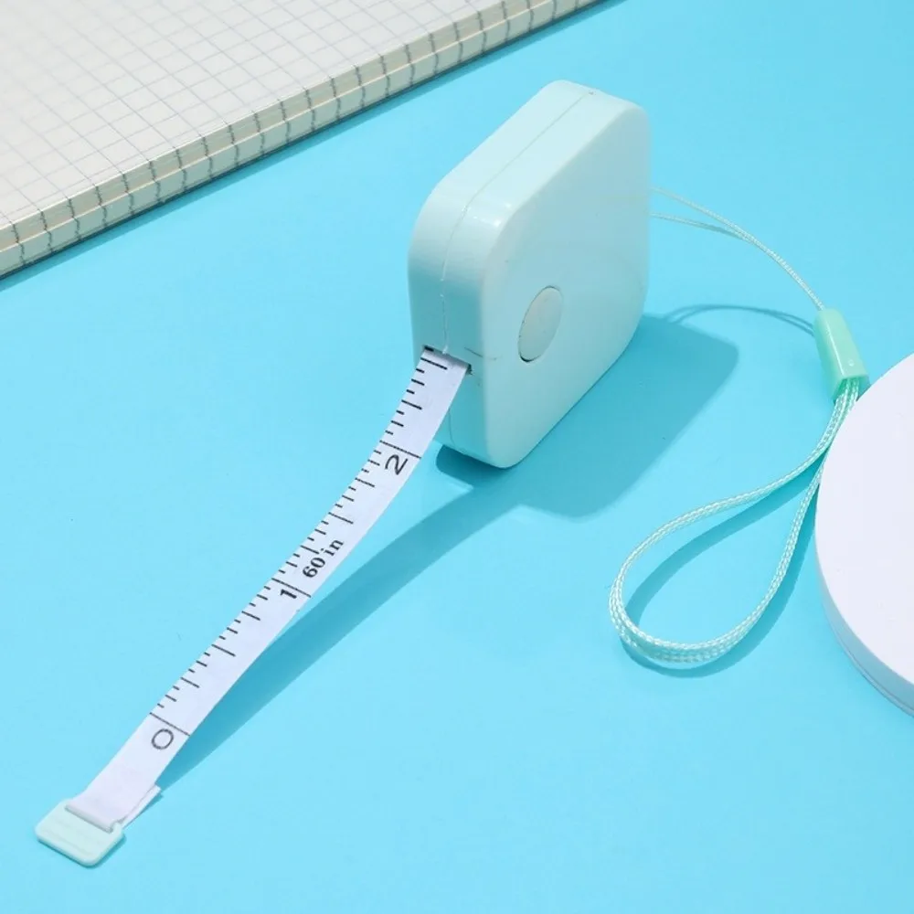 Dual Sided Scale Sewing Tape Measure Retractable Design Push Button Mechanism Retractable Tape Measure Flexible Material