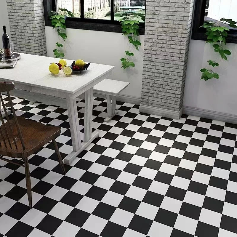 Black and White Checkered Contact Paper Decorative Self Adhesive Wallpaper Removable Peel and Stick Wallpaper for Bathroom Decor