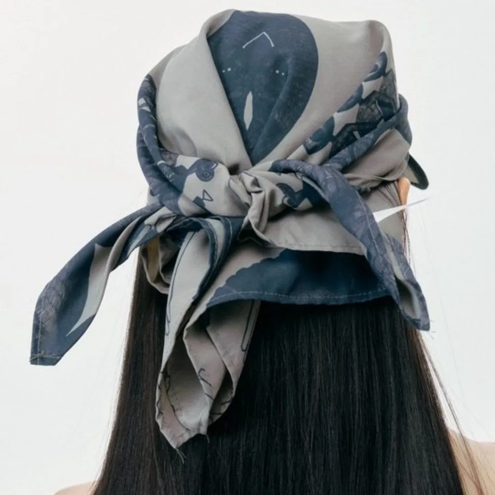 

Creative Sunscreen Dragon Claw Baseball Cap Bow Hair Band Strappy Bandana Hat Vintage Fashion Satin Headscarf Hat Girl