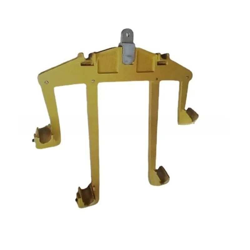Replace hook card with vertical insulator,  wire hook card, and  electrical six-split line hook and crane.
