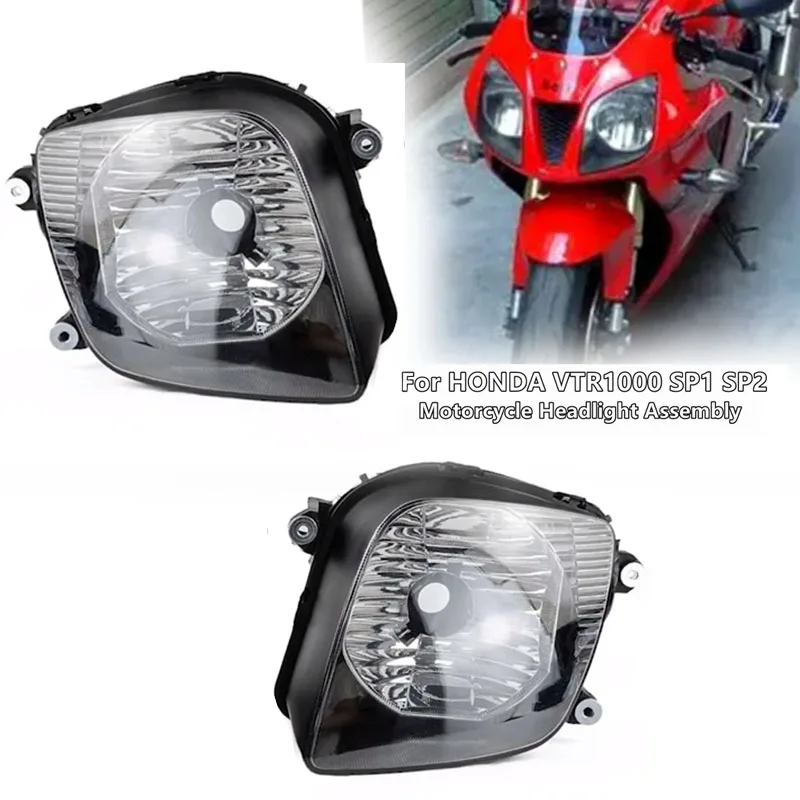 

New For Honda RC51 RVT1000R VTR1000 SP1 SP2 VTR1000 SP 2000-2008 motorbike Moto Headlight Replace Headlamp Lighting Lamp