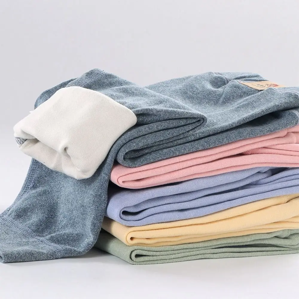 Big Size Winter Children's Fleece Warm Pants Velvet Full Length Kids Base Pants Autumn Winter Long Johns