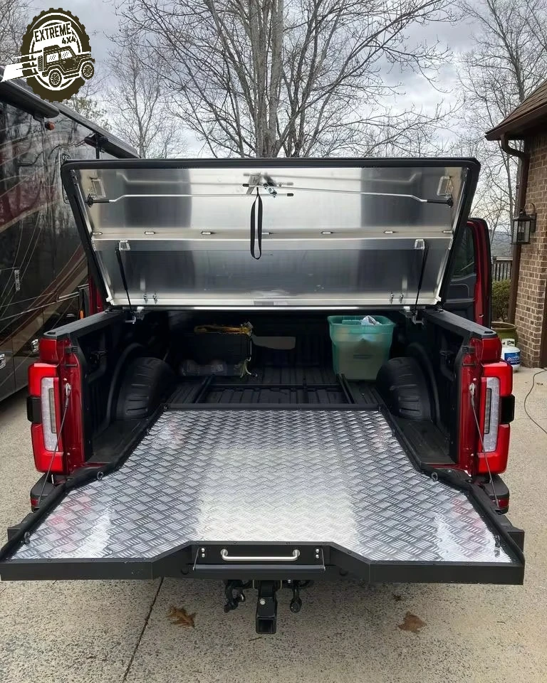 

Customizable Aluminum Alloy 5ft/6ft Truck Bed Tray Cargo Glide Sports Outdoor Elevate Slide-Out for Toyota Tacoma Step Bar