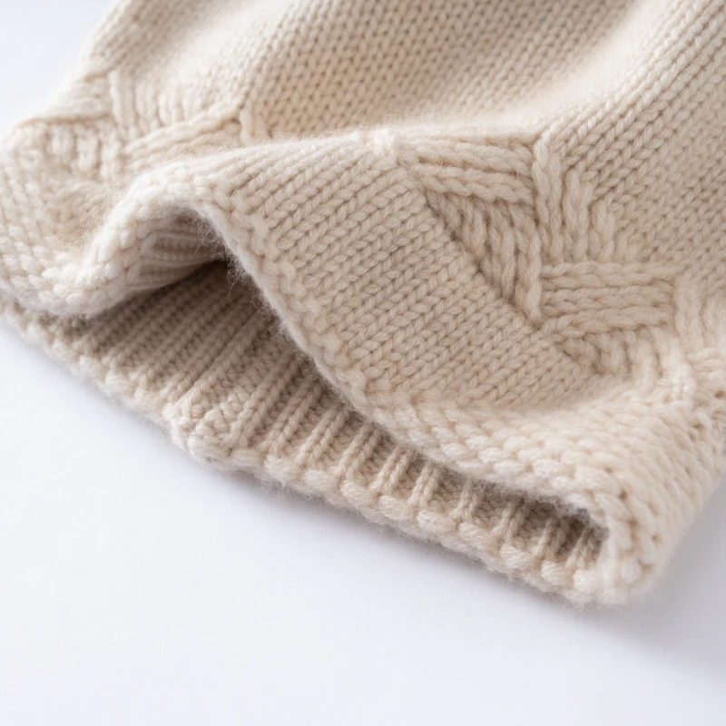 Winter Hat For Women Solid Color Real Goat Cashmere Beanies Cap Soft Cashmere Knitted Bonnet Female Warm Ski Skullies Beanies