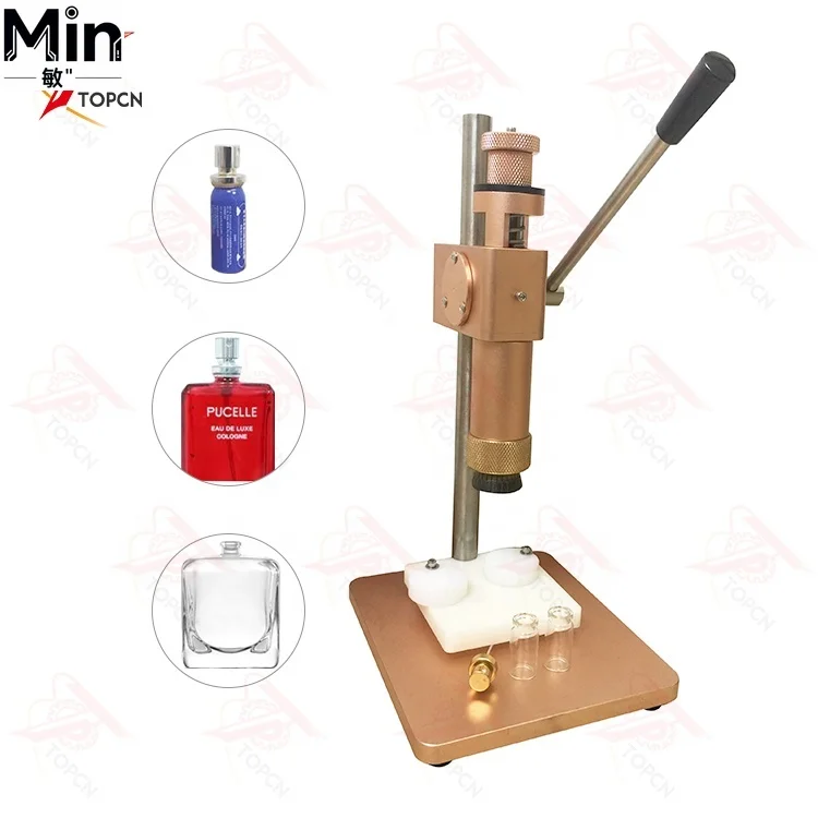 Manual Perfume Glass Bottle Crimping Machine Aerosol Spray Capping Equipment for Perfume Bottle Packing