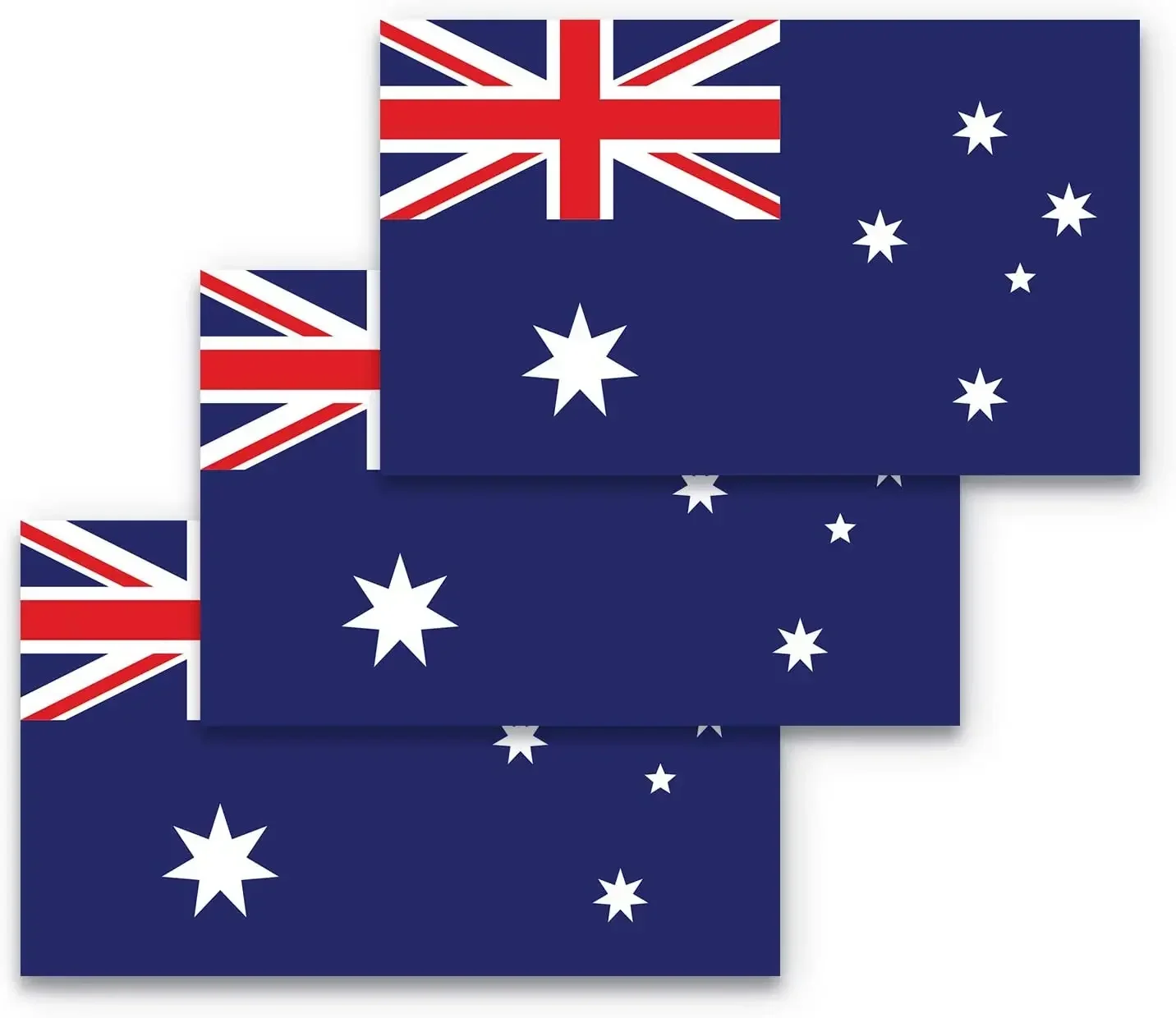 Australian Flag Sticker Waterproof Weatherproof Decal for Car Computer Trunk Vehicle Automotive Products Helmet Garage Guitar