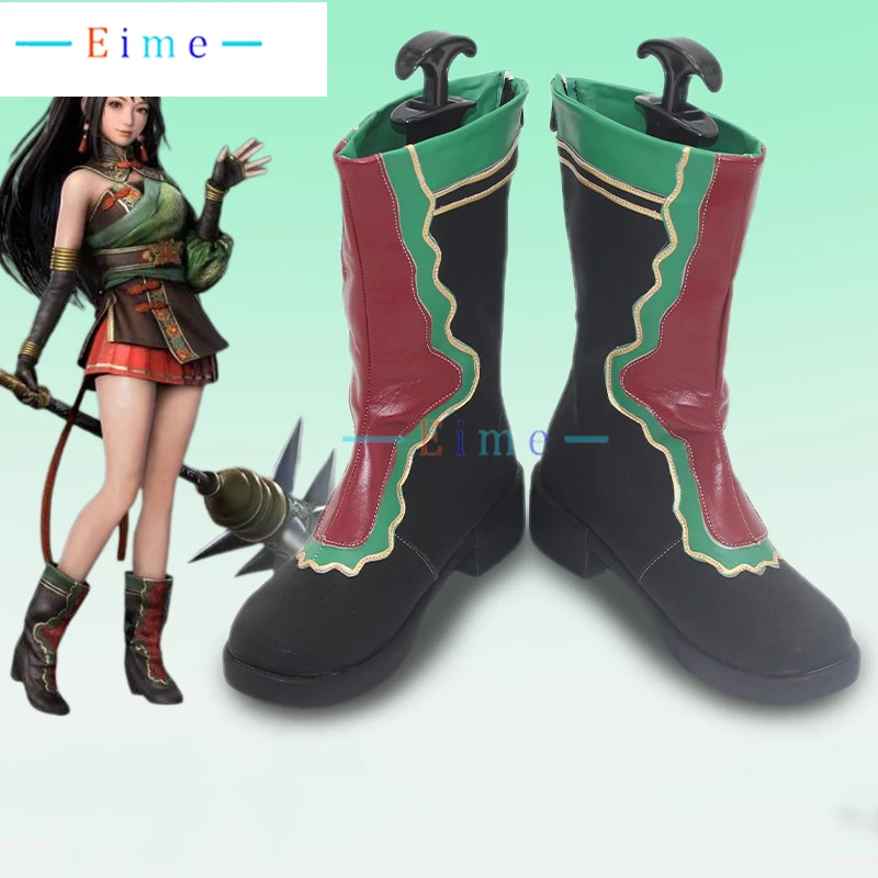 

Guan Yinping обувь для косплея аниме аксессуары реквизит для косплея обувь из искусственной кожи Хэллоуин карнавальные ботинки на заказ