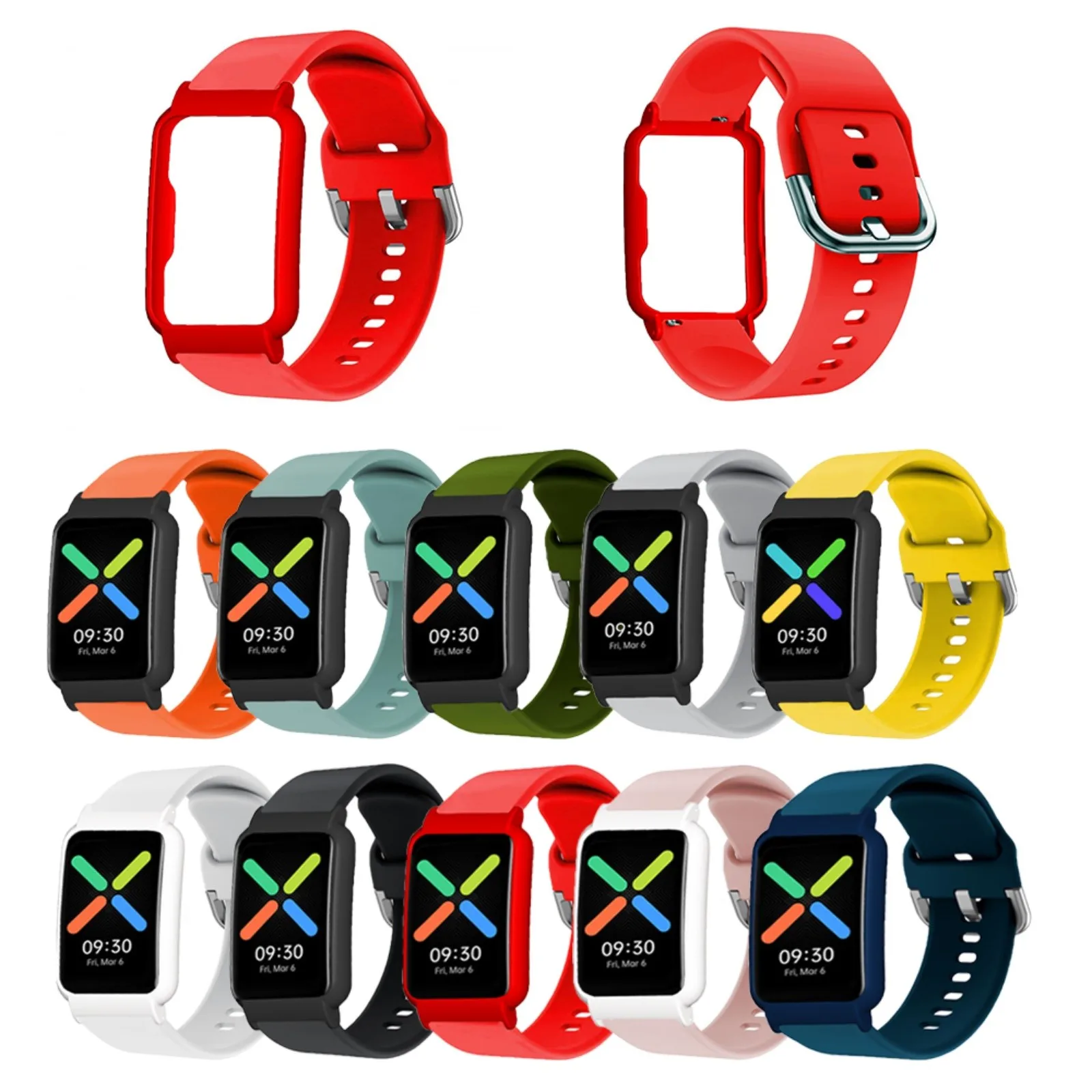 WristStrap Suitable For OPPO Free  Smart Bracelet Colorful Vitality Silicone Strap High Quality Fashion Replace Accessories