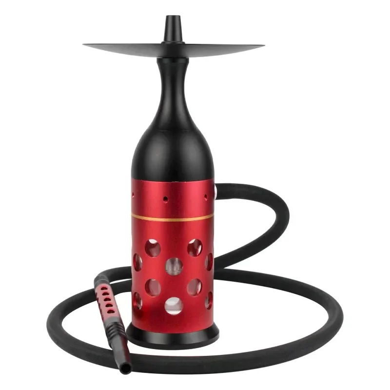 Arab shisha, aluminum alloy hollow, luminous wine bottle