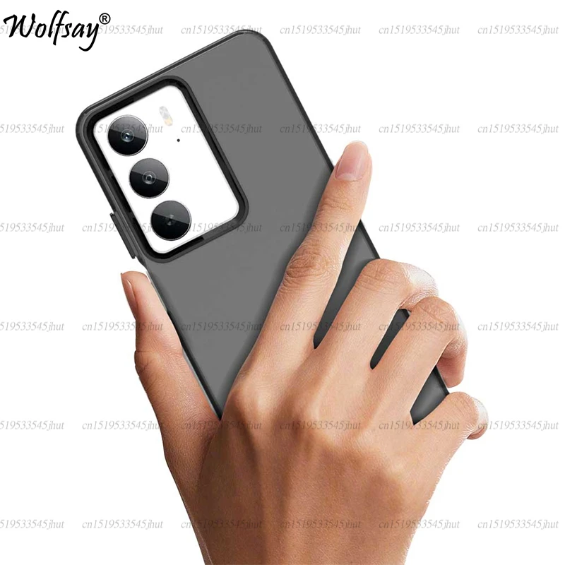 Funda anticaída de Color caramelo para Realme C75x, funda trasera completa transparente de PC mate para Realme C75x C75 4G, funda para Realme C75x