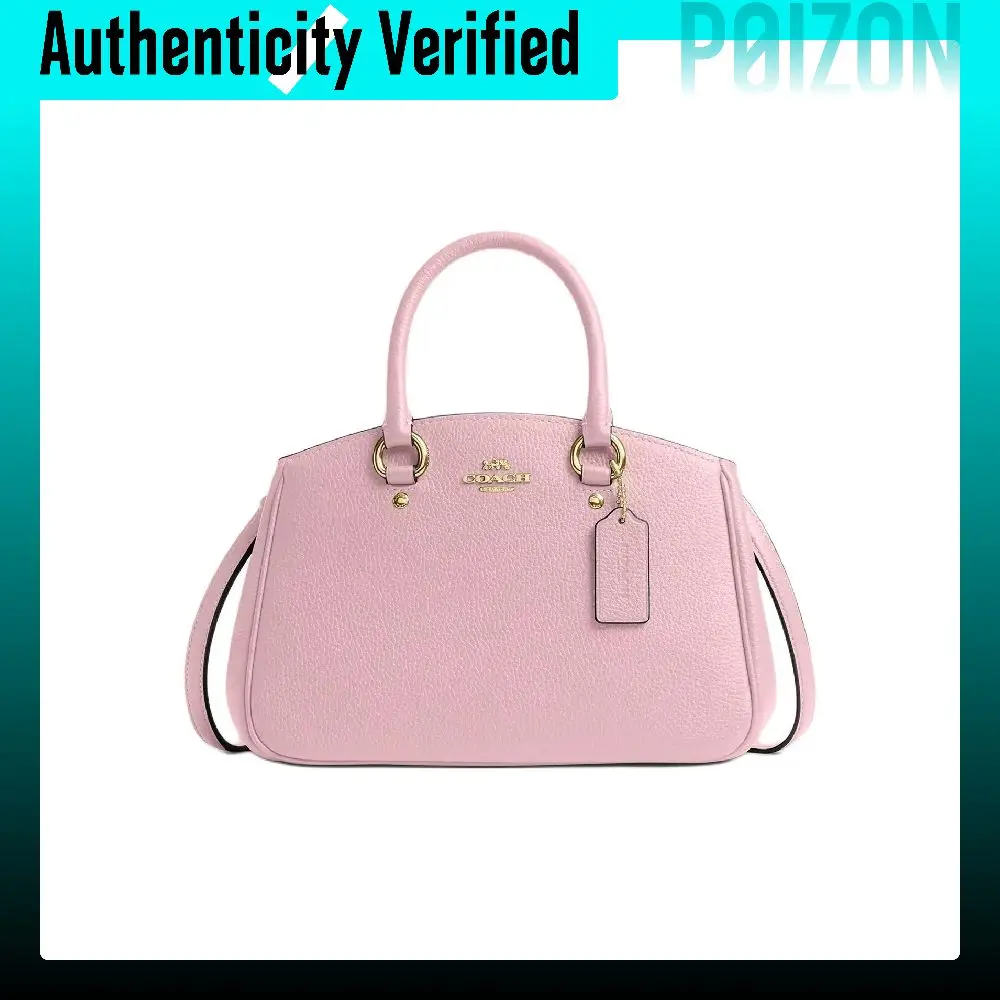 COACH Litchi Grain Leather One Shoulder Handbag Large Women's Pink CAL54-IMPO