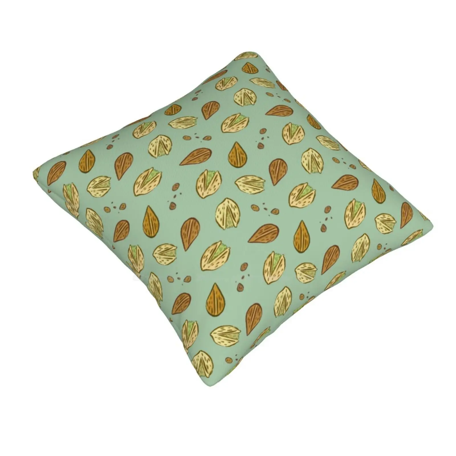 Nuts Almonds And Pistachios Pattern Bedroom Office Hug Pillowcase Nuts Almond Pistachio Pattern Food Seeds Fruits Snack Nature