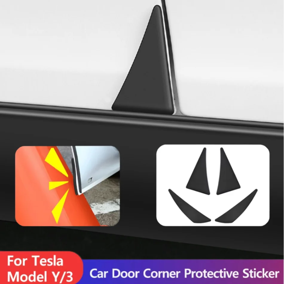 

For Tesla Model 3 Y Car Door Anti Collision Strip Door Protection Edge Protector Styling Moulding Strip Rubber Scratch