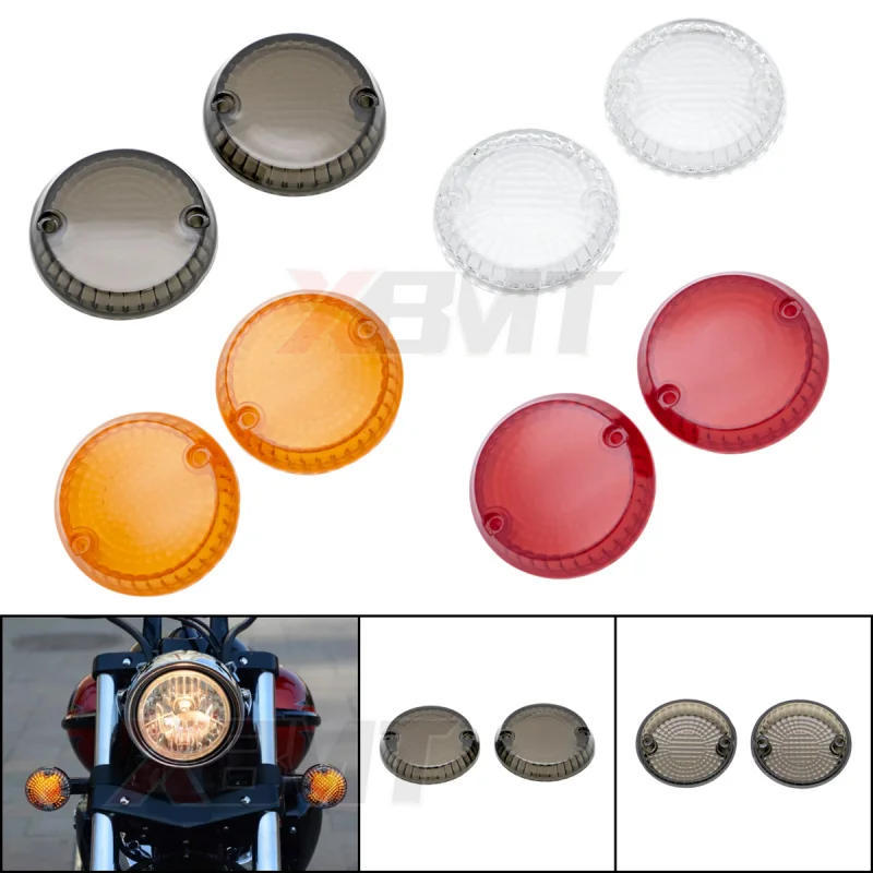 Motorcycle Parts Turn Signal Light Indicator Lens Cover For Kawasaki Vulcan 1500 1600 800 750 500 Zephyr For Yamaha V-Star