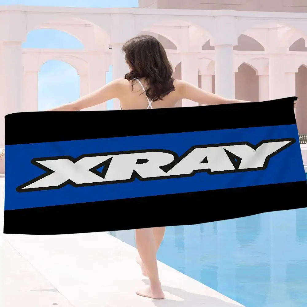 X-XRAY Racing-CarS Microfiber Blanket Quick Drying Beach Towels Oversized Printing Super Absorbent Pool Towel Blanket