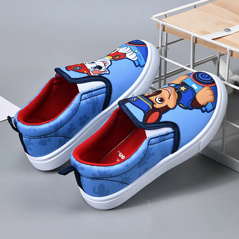 Paw Patrol Sports Shoes Marshall Rubble Skye Leisure Canvas Anti-slip Tenis Casual Infant Soft Children's Shoes Boy Girls Gift