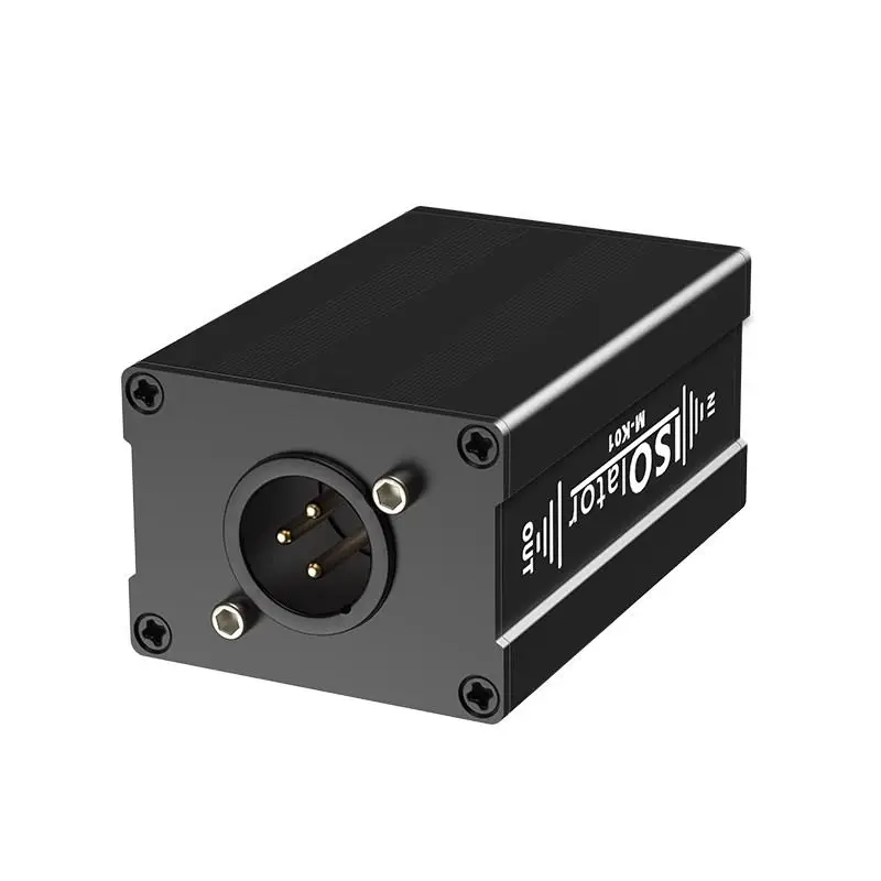 6.5 مللي متر XLR عازل إشارة الصوت المتوازن يزيل إلغاء الضوضاء الحالية ويزيل عازل إشارة الصوت لنظام الصوت