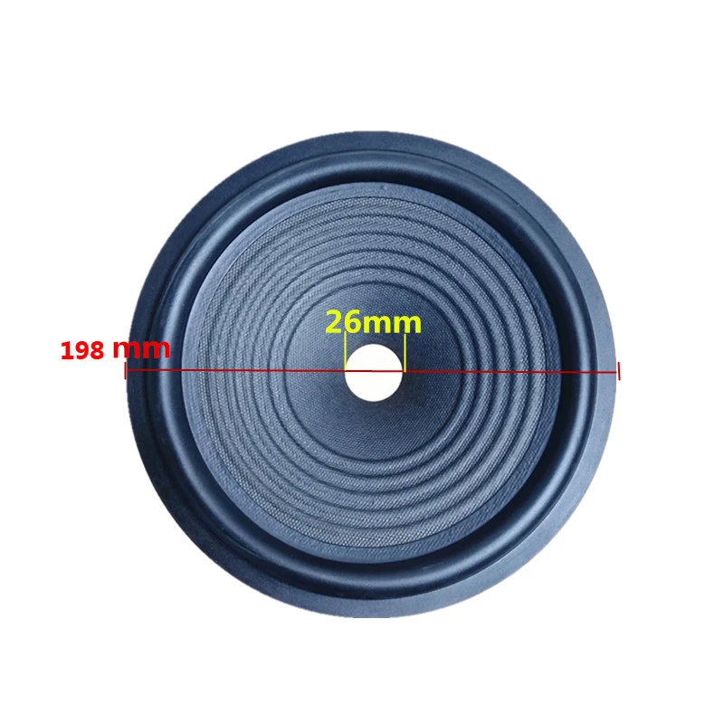 

10pcs/Lot 8 Inch Woofer Thread Paper Cones Drum Paper Rubber Edge Accessories 195 x 26 MM 45 MM DIY Speaker Repair
