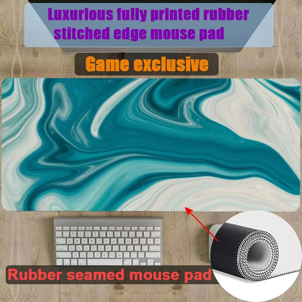 

marble texture Mouse Pad Gamer Gaming Rubber Seamed Mouse Pad Accessories Desk Keyboard Pad Computer Laptop
