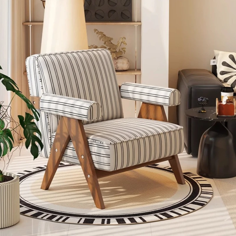 كراسي غرفة المعيشة لغرفة النوم الكسولة، حديقة خشبية، كراسي غرفة المعيشة المريحة، صالون فردي، أثاث منزلي لصالون Fauteuil #1