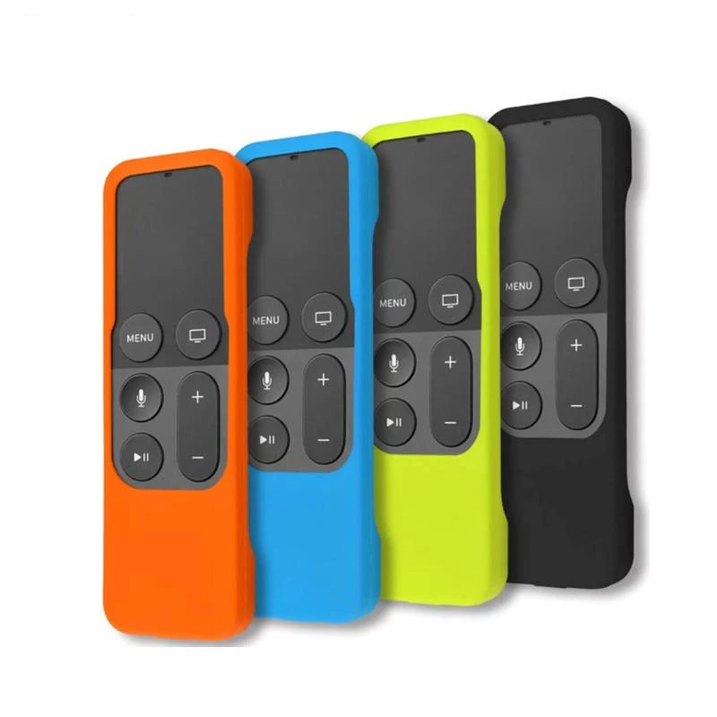 

Soft Colorful Silicone Protective Dust Case Cover Skin for Apple TV 4 Remote Control Waterproof Cover Fitted Case