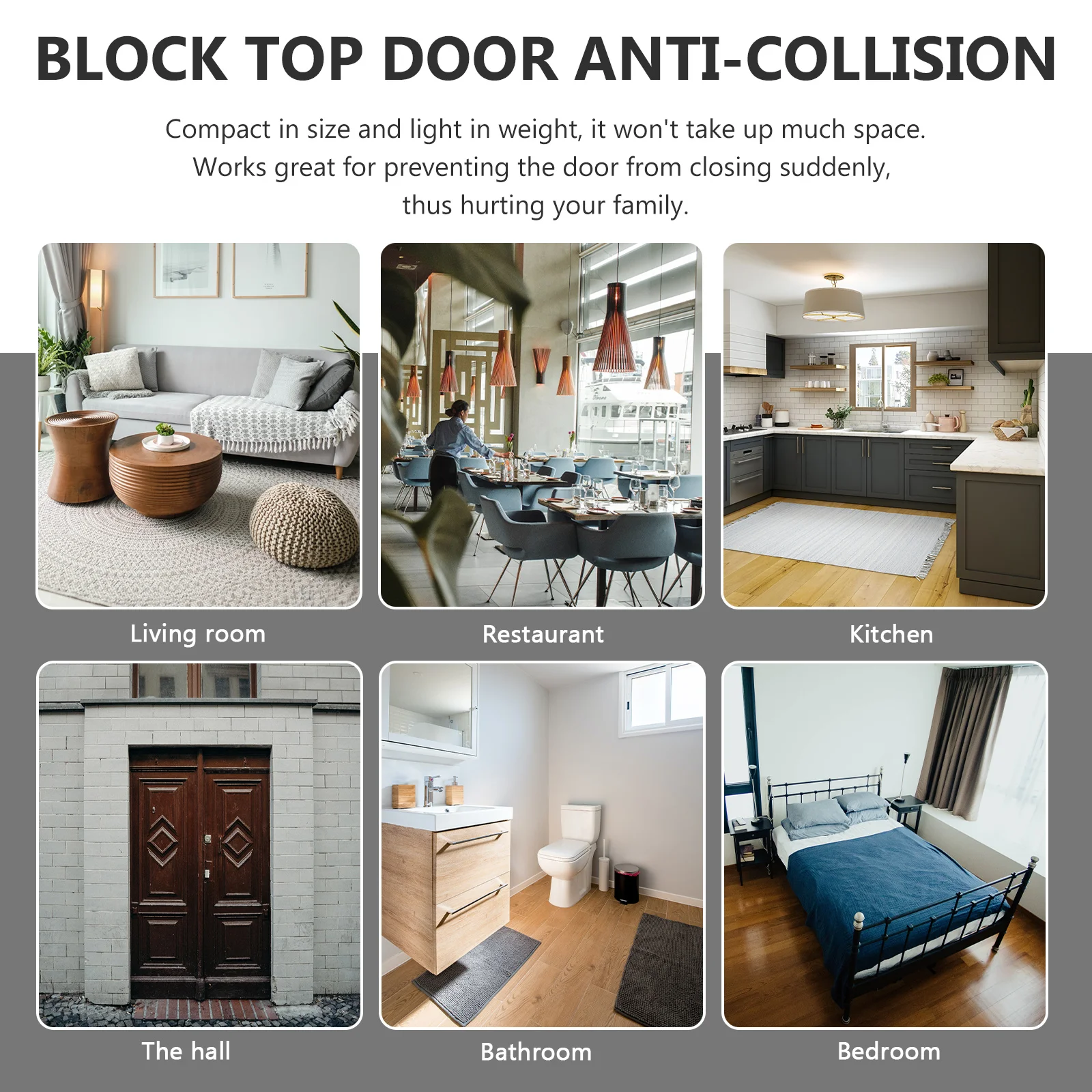 

Animal Door Wedge Stopper Lightweight for Home Finger Protection Non-Skid Anti-Slip Door Stop Protector Safety