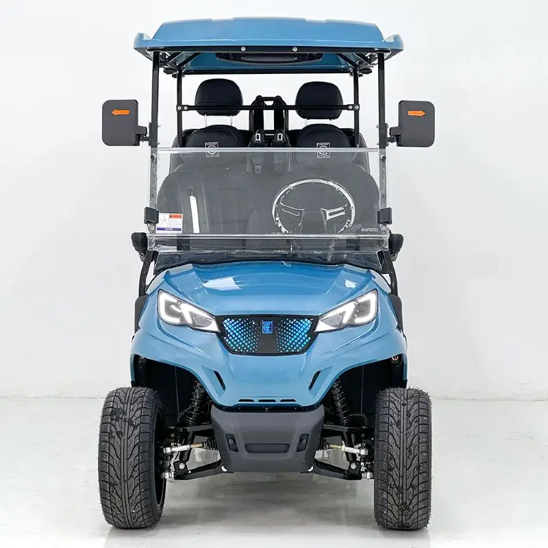 

6-местная электрическая тележка для гольфа с литиевой батареей 60/72 В, интеллектуальным управлением, тележка для гольфа премиум-класса