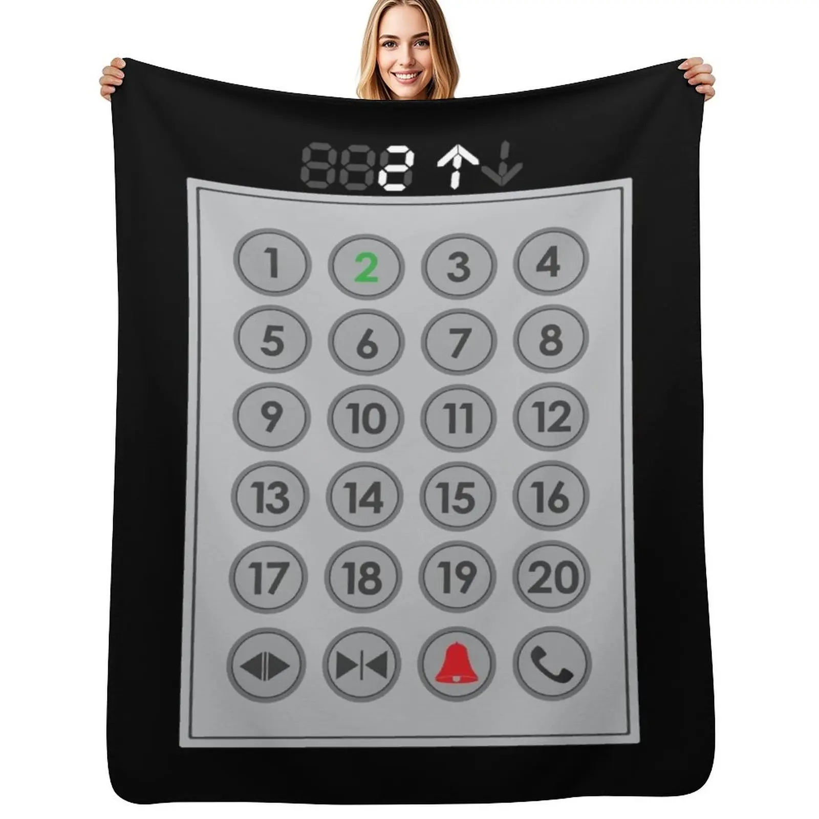 

Elevator Mechanic Number Pad Throw Blanket for winter For Baby Soft Plush Plaid halloween Blankets