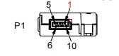Hirose IX Industrielles Montagekabel CAT6A IX A Key auf RJ45 Keystone Jack 90-Grad-Down-Connector für Industrielle Netzwerke – Detail 1