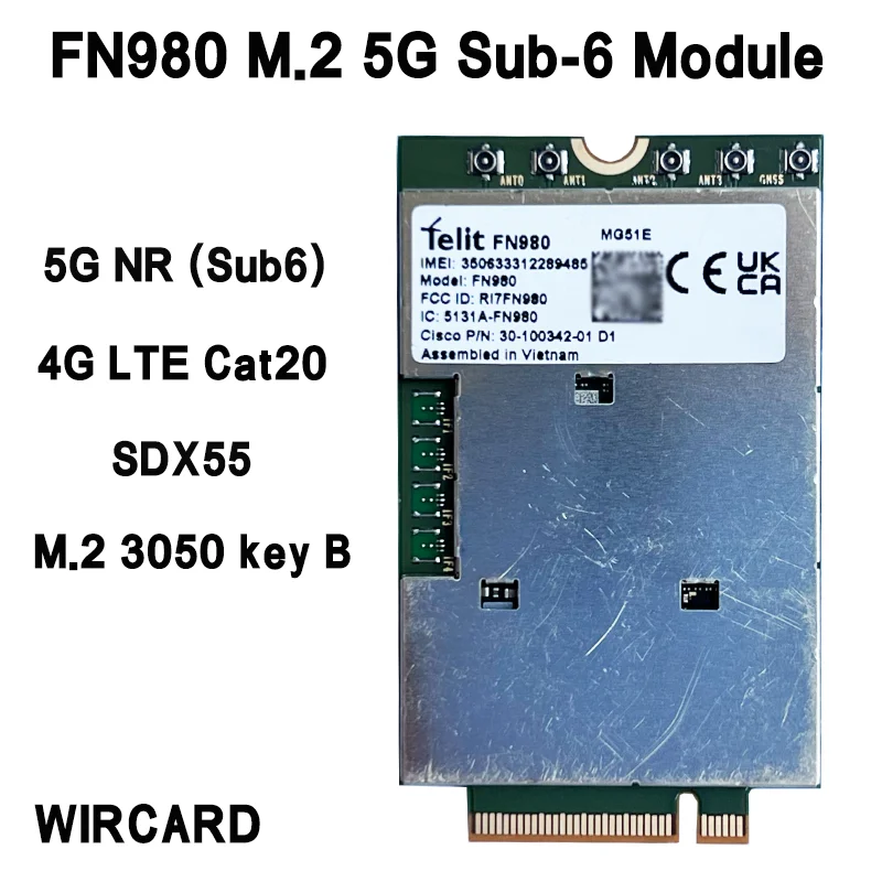 fn980-m2-5g-module-sub-6ghz-sa-nsa-dual-mode-snapdragon-x55-gnss-industrial-iot-gateway-cpe-router-data-card