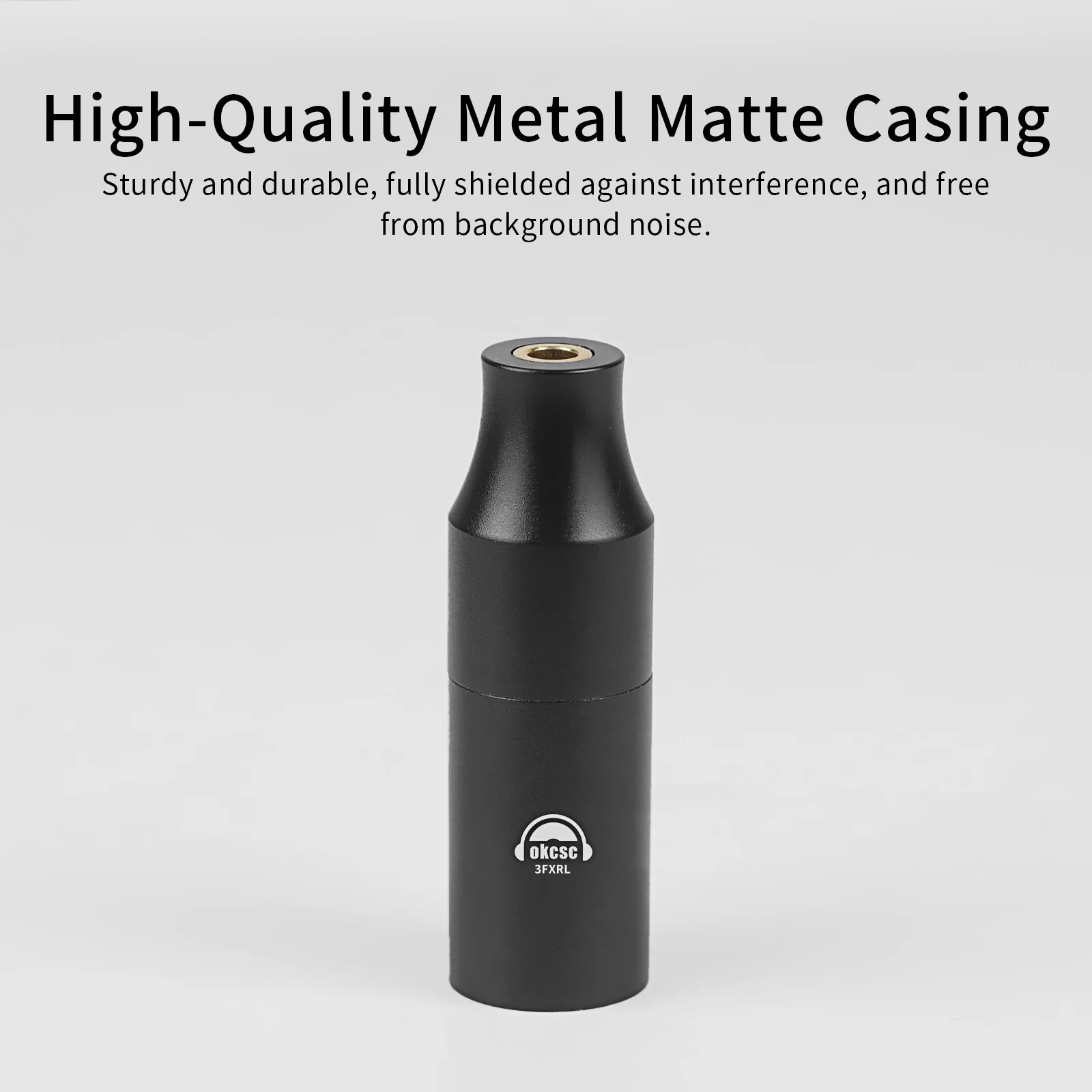 Adapter audio OKCSC XLR 4-pin męski na 3.5mm żeński zbalansowany do Sennheiser HDV 820/Beyerdynamic A20/Woo Audio WA22/HeadAmp GS-X