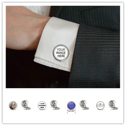 Gemelos personalizados para mamá, papá, bebé, niños, abuelo, padres, botón de puño para hombre, camisa de caballero, gemelos de boda
