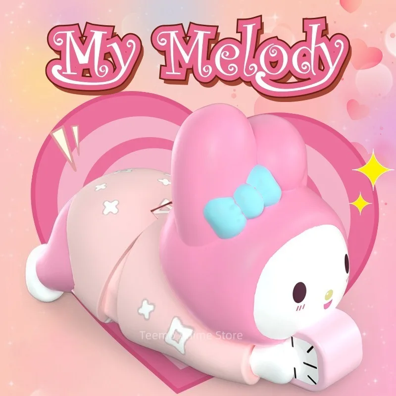 Nuevo juguete para gatear móvil Lilo & Stitch, colgante de descompresión de Anime Kawaii My Melody, juguete para regalo de relojería de moda de dibujos animados para niños