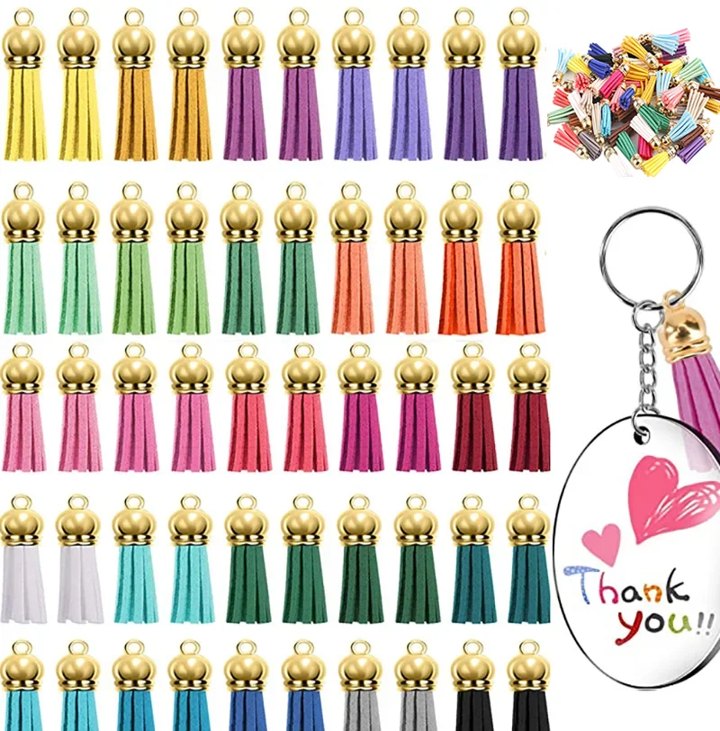 

20/10Pcs Keychain Tassel Leather Small Tassel Pendant Bulk Keychain Fringe Tassels For DIY Jewelry Making Dexoration Accessories