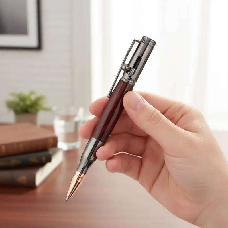 High-Precision Metal Ballpoint Pen Reliable Tool for Office Writing