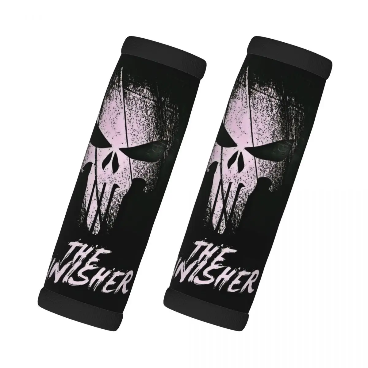 

Пользовательский Каратель, 2 шт., ручка для багажа, идентификатор чемодана, ручка супергероя, неопреновая ручка для багажа для салона автомобиля