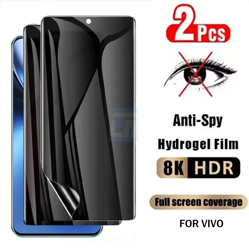 

1-2 шт. антишпионская гидрогелевая пленка с полным покрытием для Vivo X200 Pro Mini X100 Ultra X100S X90S X70 X80 X90 Pro + Защитная пленка для экрана без стекла