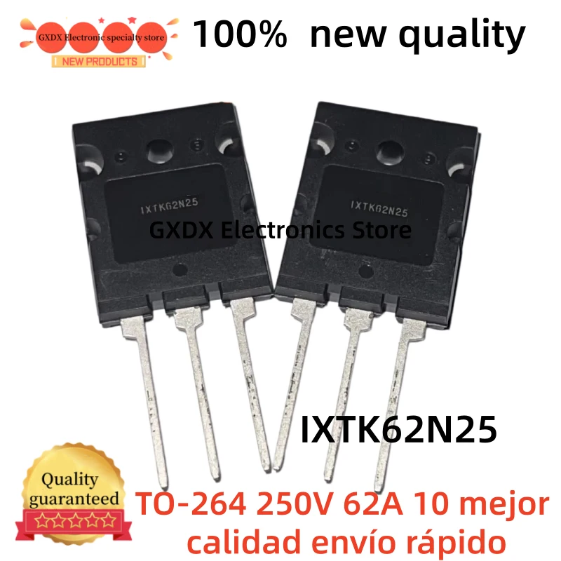 

10-20-30 шт. 100% новые IXTK62N25 TO-264 250V 62A 10, высочайшее качество, быстрая доставка